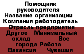 Помощник руководителя › Название организации ­ Компания-работодатель › Отрасль предприятия ­ Другое › Минимальный оклад ­ 100 000 - Все города Работа » Вакансии   . Чувашия респ.,Алатырь г.